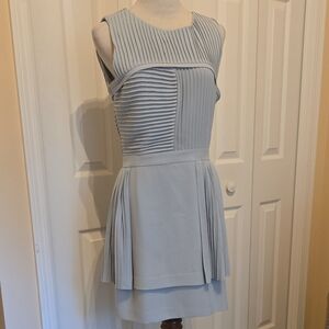 REISS Pale Blue Pleared Dress Sz 8